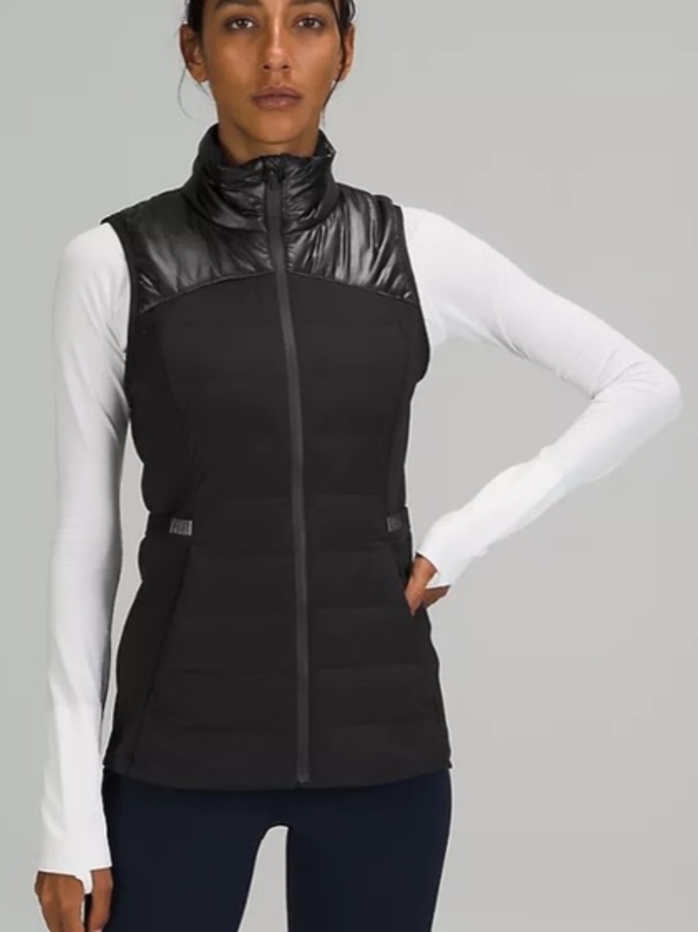 lululemon athletica Women's Black Shine Down for it All Vest